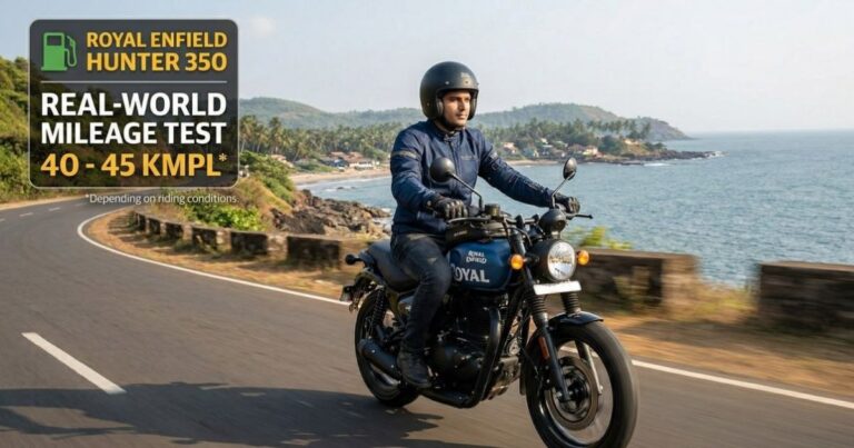 hunter 350 mileage per liter