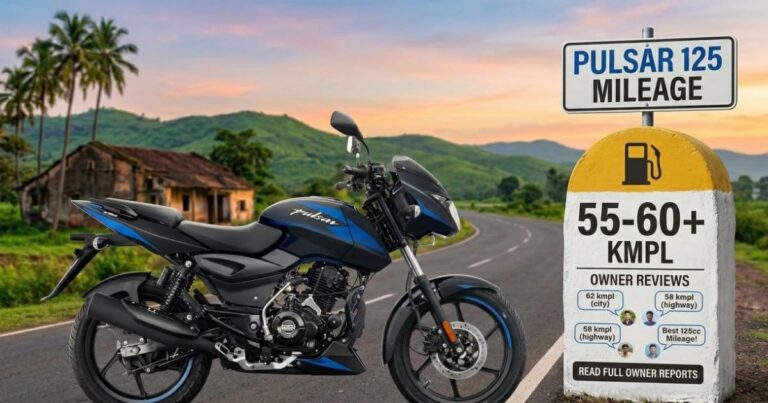 pulsar 125 mileage per liter